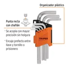 Juego de 7 llaves hexagonales mm, con organizador, TRUPER 2