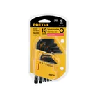 Juego de 13 llaves hexagonales std, con organizador, PRETUL 4