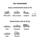 Cargador / mantenedor de 8A para baterías de 12V/24V, TRUPER 4