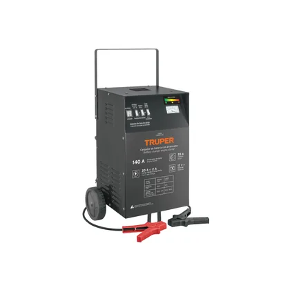 Cargador de baterías 55 A, arrancador de 140A, 12V, TRUPER