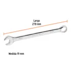 Llave combinada extralarga 19 mm x 278 mm de largo, EXPERT 3