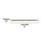 Broca para concreto de 1/2 x 12', TRUPER 3