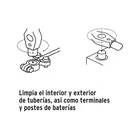 Cepillo limpiador de terminales de baterías, 4 en 1, TRUPER 5