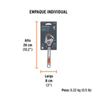 Llave ajustable (perico) 8' cromada, TRUPER 5