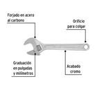 Llave ajustable (perico) 8' cromada, PRETUL 2