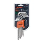Juego de 9 llaves torx largas con organizador abatible 4