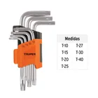 Juego de 7 llaves torx con organizador abatible, TRUPER 3