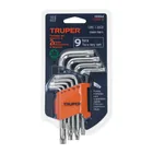 Juego de 9 llaves torx con organizador abatible, TRUPER 4