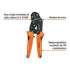 Pinza de crimpado para terminales, TRUPER 3