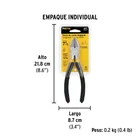 Pinza de corte diagonal 7' mango de PVC, PRETUL 5