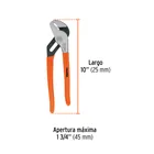 Pinza de extensión 10' mango de PVC, TRUPER 3
