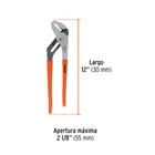 Pinza de extensión 12' mango de PVC, TRUPER 3