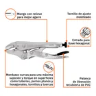 Pinza de presión 4' mordaza curva, TRUPER 4