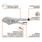 Pinza de presión 10' mordaza recta, TRUPER 4