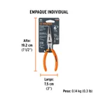 Pinza de punta y corte 6' mango de PVC, TRUPER 5