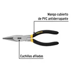 Pinza de punta y corte 7' mango de PVC, PRETUL 2