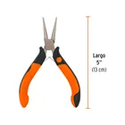 Mini pinza de punta redonda 5' mango Comfort Grip, TRUPER 3