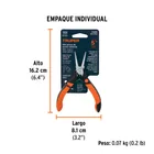 Mini pinza de punta redonda 5' mango Comfort Grip, TRUPER 5