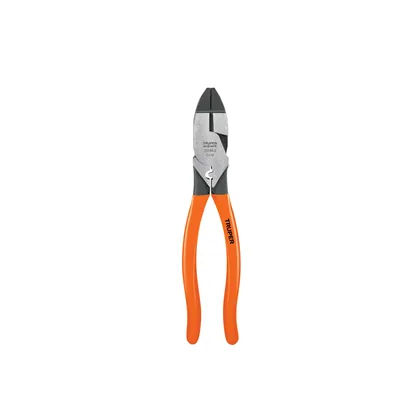 Pinza para electricista 9' c/ponchador de terminales, EXPERT