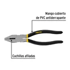 Pinza para electricista 8' mango de PVC, PRETUL 2