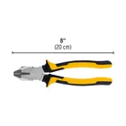 Pinza p/electricista 8' uso rudo, Comfort Grip, PRETUL 3
