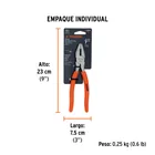 Pinza para electricista 7' mango de PVC, TRUPER 5