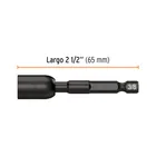 Estuche con 4 dados magnéticos de impacto 3/8' largo 2-1/2' 4
