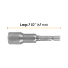 Estuche con 5 dados magnéticos de 7/16' largo 2-1/2', EXPERT 3