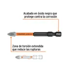 Estuche con 5 puntas de cruz PH2 de impacto largo 3', EXPERT 2