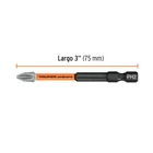 Estuche con 5 puntas de cruz PH2 de impacto largo 3', EXPERT 3