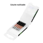 Estuche con 5 puntas de cruz PH1 de impacto largo 2' 5