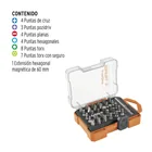 Juego de 31 puntas mixtas largo 1' estuche plástico, EXPERT 2