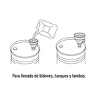 Embudo plástico 500 ml, cuello flexible con filtro, TRUPER 4