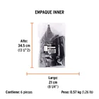 Embudo plástico 500 ml, cuello flexible con filtro, TRUPER 6