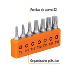 Juego de 7 puntas torx combinadas largo 1', TRUPER EXPERT 4