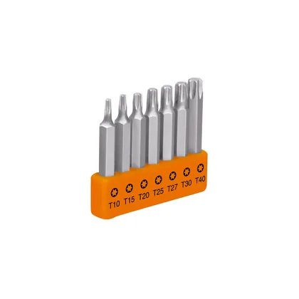 Juego de 7 puntas torx combinadas largo 2', TRUPER EXPERT