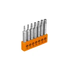 Juego de 7 puntas torx combinadas c/seguro largo 2', EXPERT 1