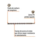 Broca para concreto de 5/8 x 12', TRUPER 2