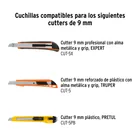 Estuche con 10 cuchillas SK4 de 9 mm para cutter, TRUPER 5