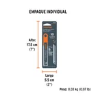 Estuche con 10 cuchillas SK4 de 9 mm para cutter, TRUPER 7