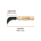Cuchillo 7-1/2' para linóleo, TRUPER 3