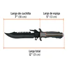 Cuchillo táctico para campismo 7', TRUPER 3