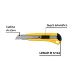 Cutter 18 mm plástico con alma metálica, PRETUL 4