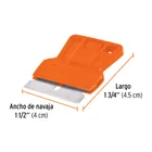 Minirraspador plástico con cuchilla de 1-1/2', TRUPER 3