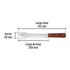 Cuchillo cebollero 8' mango de madera, PRETUL 3
