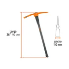 Talacho-pico 5 lb, mango fibra de vidrio 36', TRUPER 3