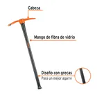 Talacho-pico 2.5 lb, mango fibra de vidrio 36', TRUPER 2