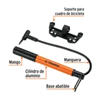 Mini bomba manual para bicicleta, 60 PSI, TRUPER 2
