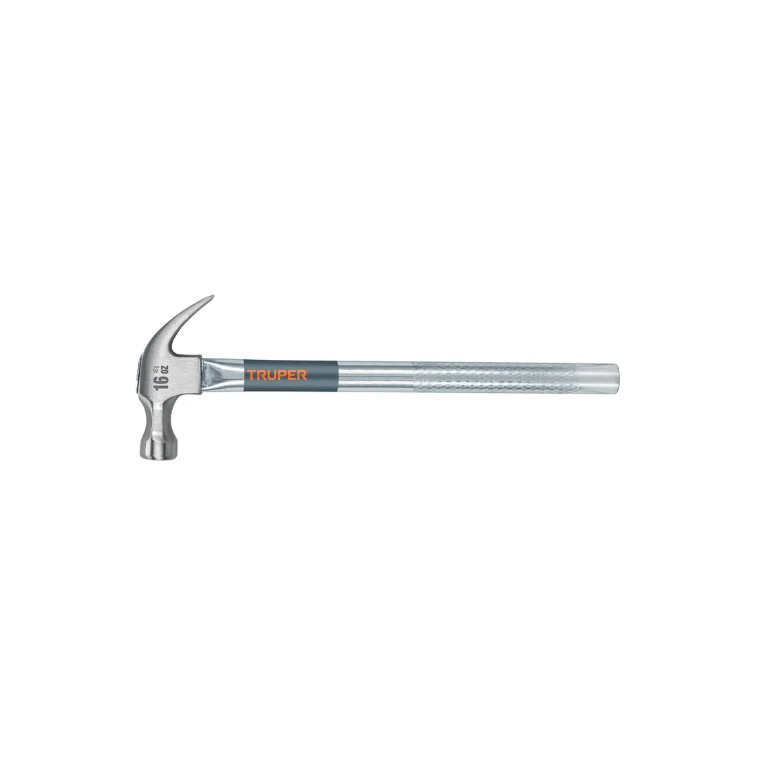 Martillo tubular pulido 16 oz uña curva, TRUPER