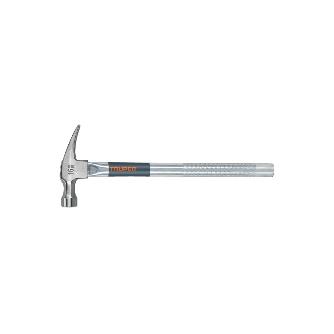Martillo tubular pulido 16 oz uña recta, TRUPER